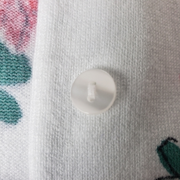 Karen Scott Long Sleeve Button Down Cardigan Floral Print Size XS - Picture 6 of 9